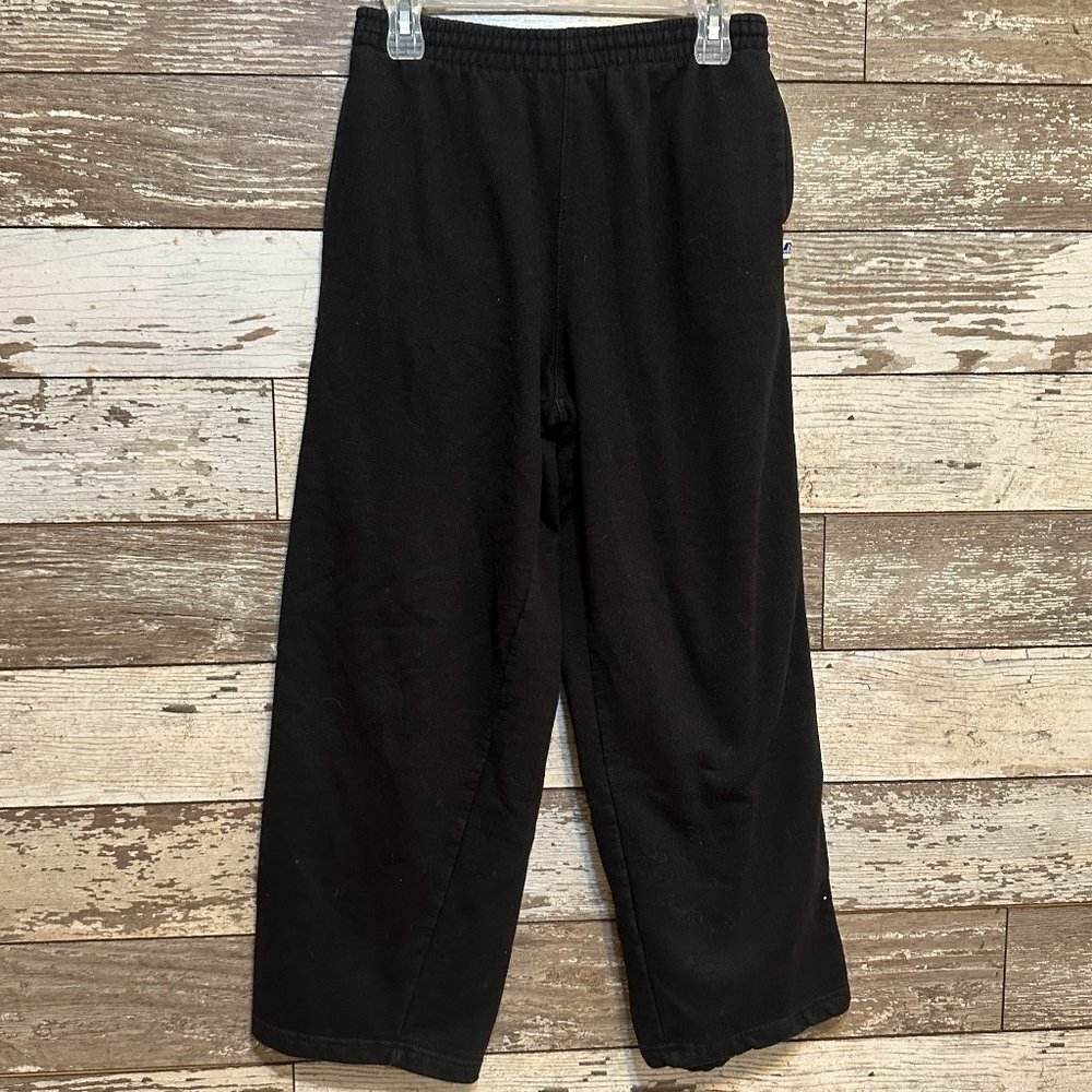 Russel Athletic Black Fleece Dri-power Youth Boy's Loose Fit Sweatpants